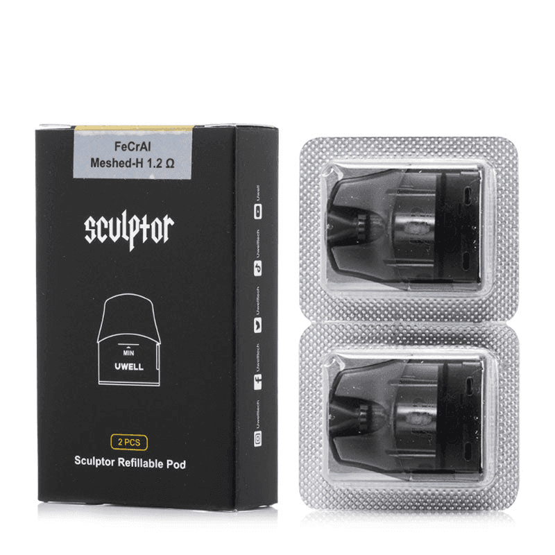 UWELL SCULPTOR雕塑家 11W電鍍金屬雕刻空倉煙彈:圖片 6